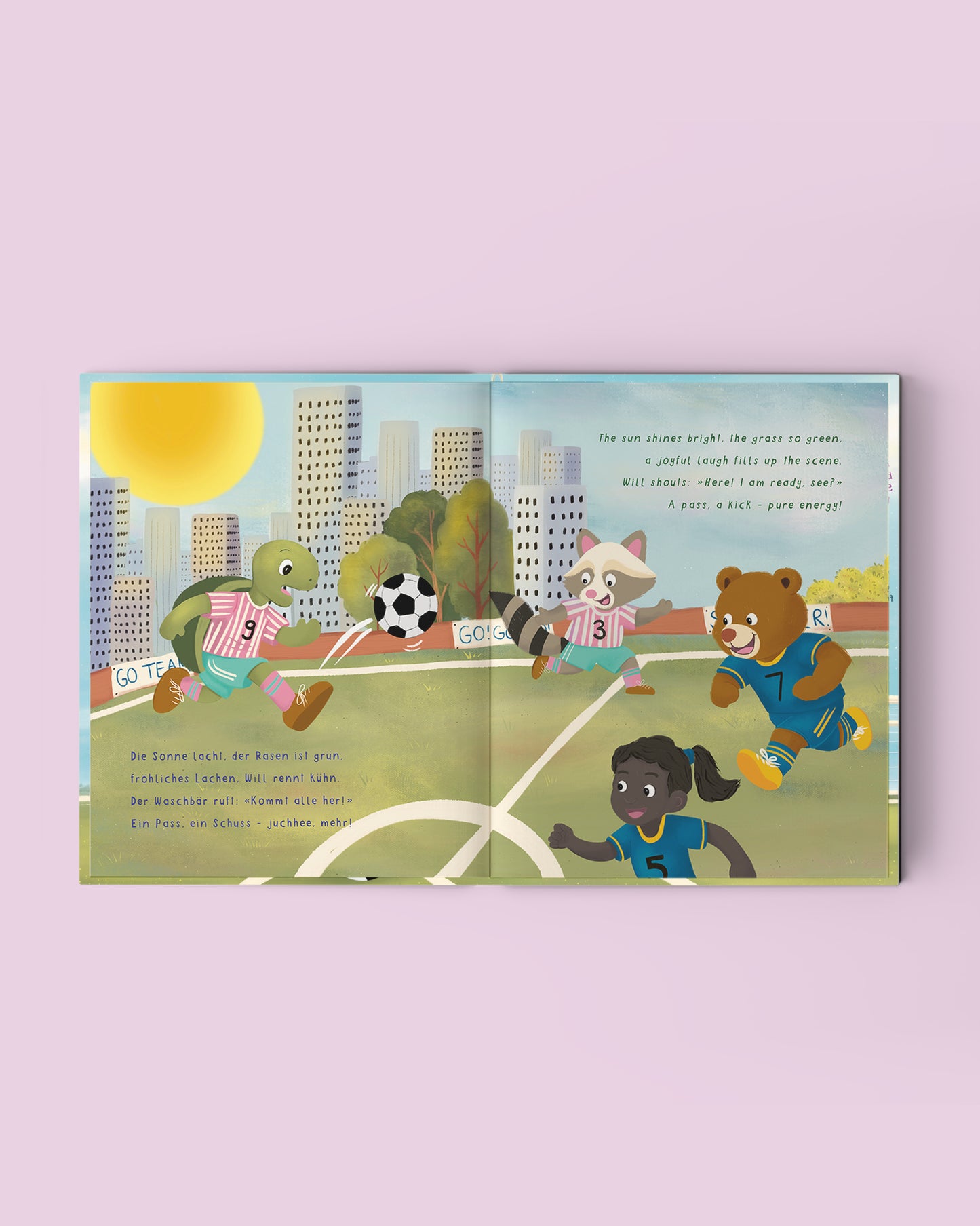 Kinderbuch "Will liebt Fußball - Will loves football"