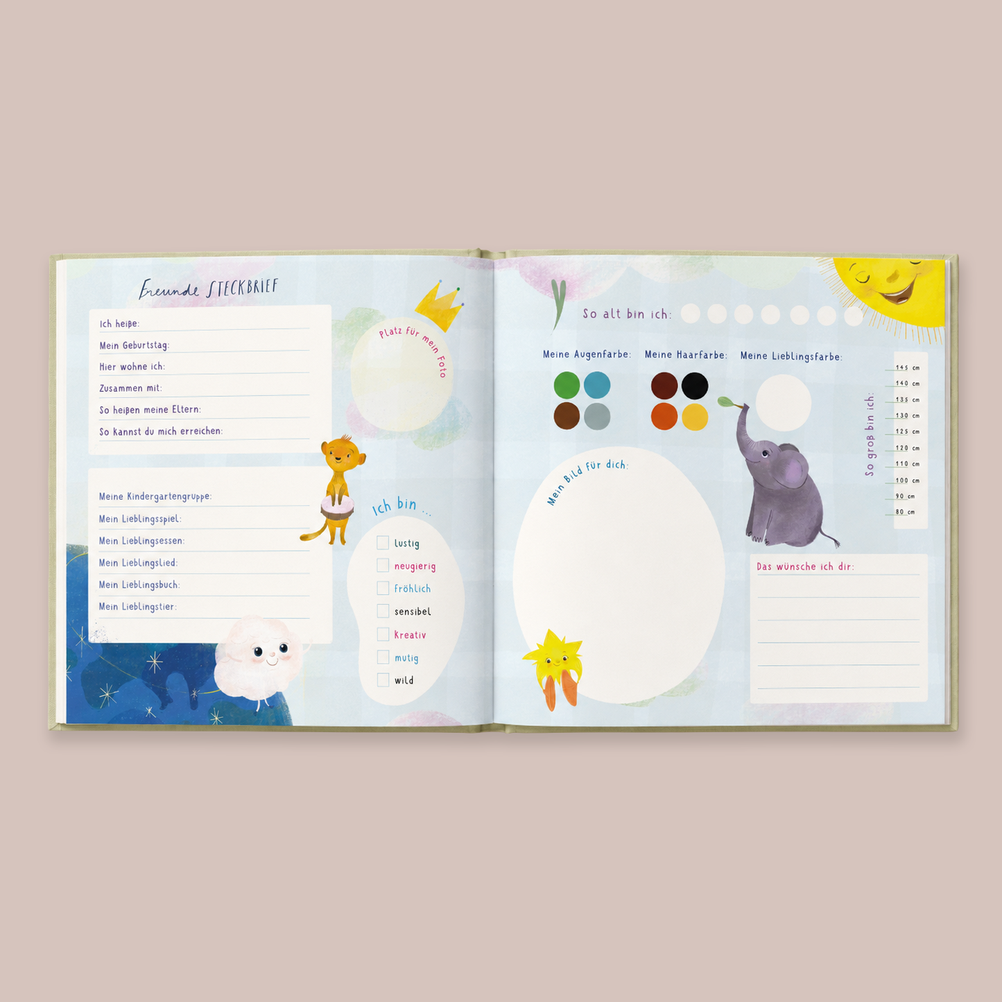 VORBESTELLBAR VÖ 05.10.2026 Meine ersten Freunde - EINHORN - ein Album für meine ersten Freunde (Freundebuch EINHORN Kindergarten, Kita & Co ab 2 Jahre) Lelu Geschenkbuch