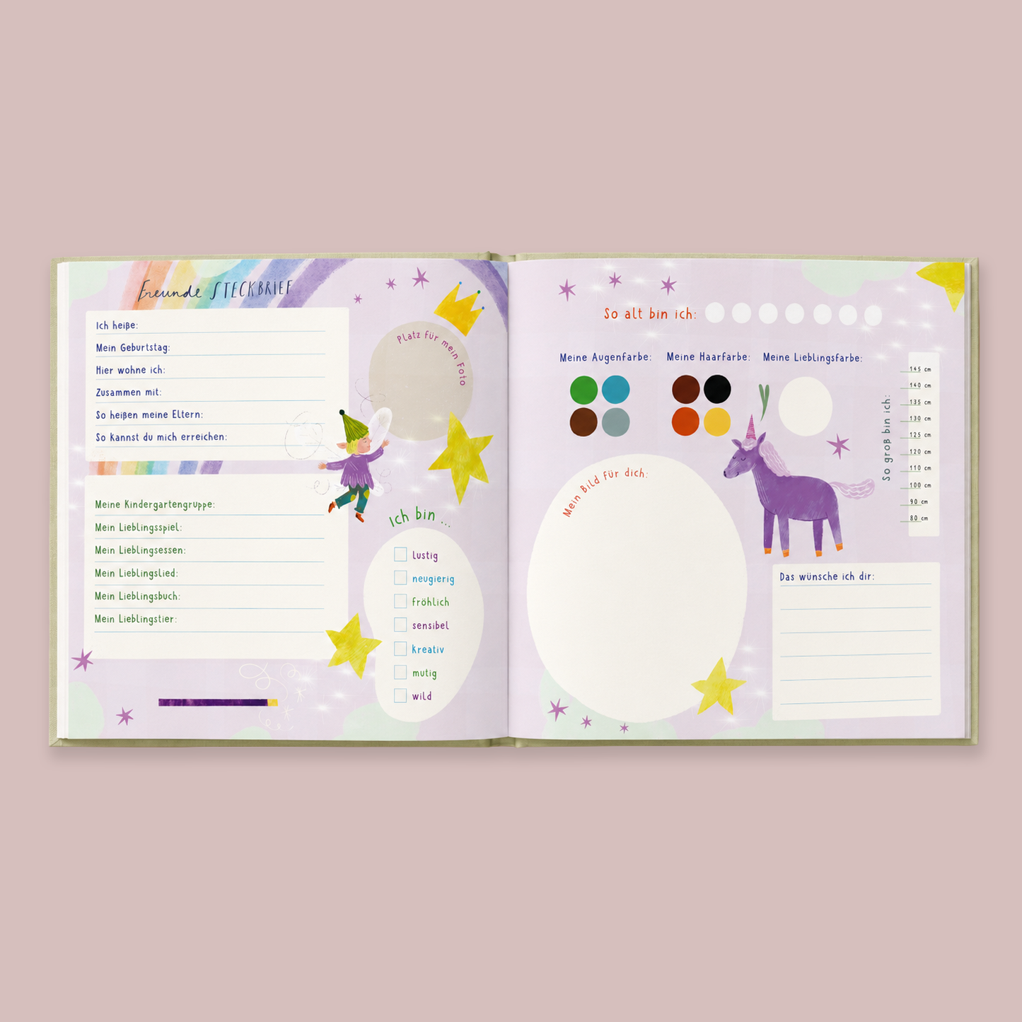 VORBESTELLBAR VÖ 05.10.2026 Meine ersten Freunde - EINHORN - ein Album für meine ersten Freunde (Freundebuch EINHORN Kindergarten, Kita & Co ab 2 Jahre) Lelu Geschenkbuch